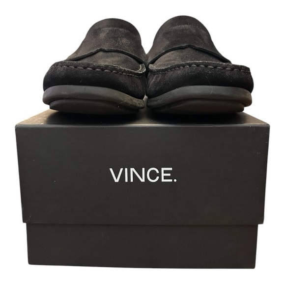 Vince Men's Black Suede Slip On Loafers - Picture 3 of 11
